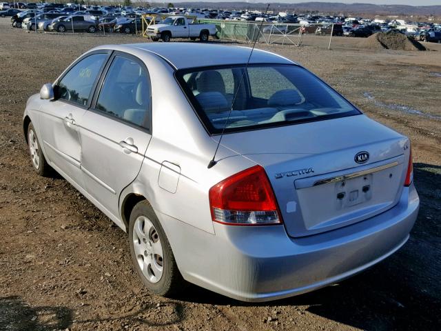 KNAFE122685501597 - 2008 KIA SPECTRA EX SILVER photo 3