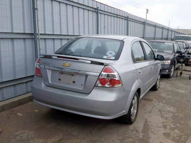 KL1TG56677B171528 - 2007 CHEVROLET AVEO LT SILVER photo 4