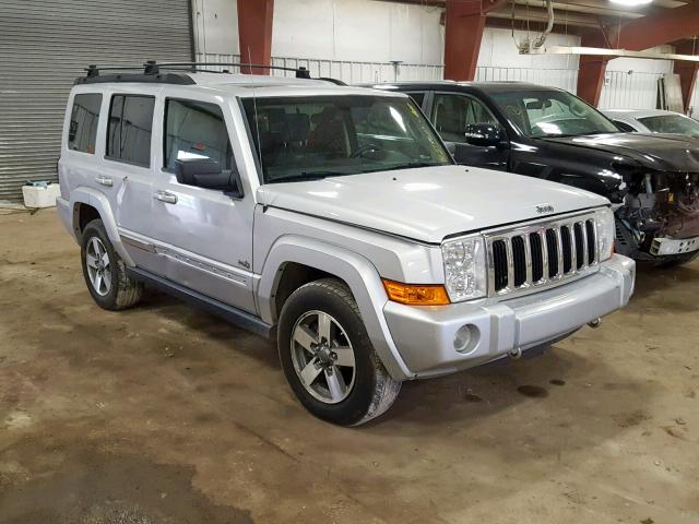 1J8HG48K86C354666 - 2006 JEEP COMMANDER SILVER photo 1