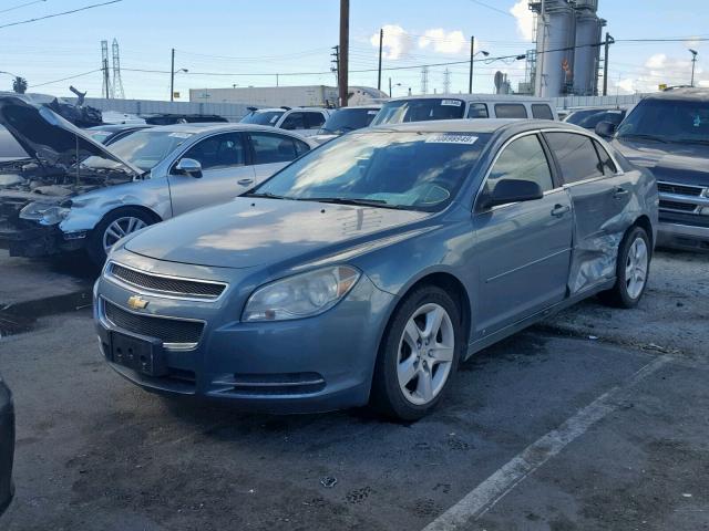 1G1ZG57N594247451 - 2009 CHEVROLET MALIBU LS GREEN photo 2