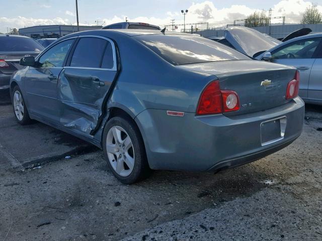 1G1ZG57N594247451 - 2009 CHEVROLET MALIBU LS GREEN photo 3