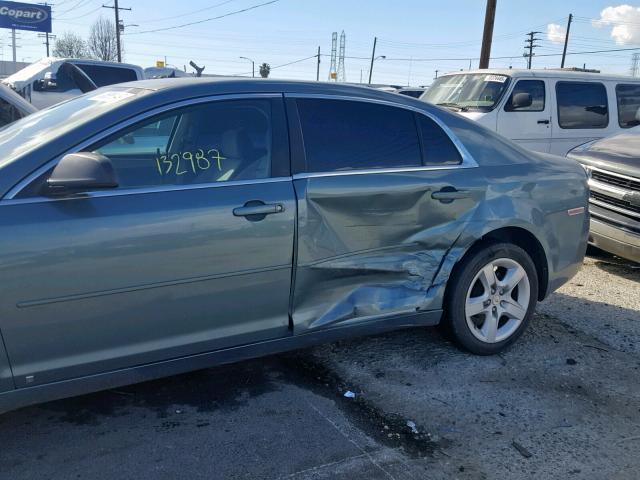 1G1ZG57N594247451 - 2009 CHEVROLET MALIBU LS GREEN photo 9