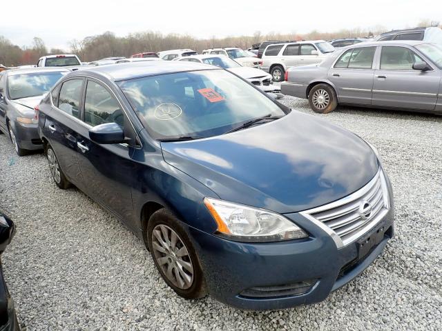 3N1AB7AP4DL562160 - 2013 NISSAN SENTRA S GREEN photo 1