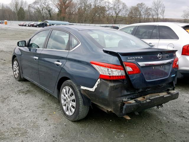 3N1AB7AP4DL562160 - 2013 NISSAN SENTRA S GREEN photo 3