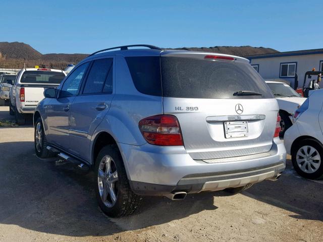 4JGBB86E76A097071 - 2006 MERCEDES-BENZ ML 350 BLUE photo 3