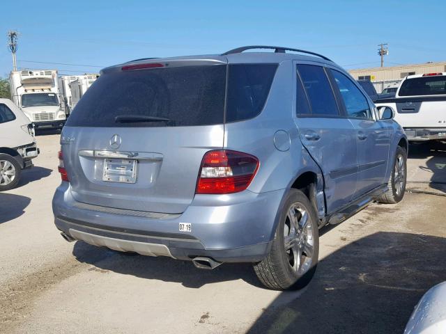 4JGBB86E76A097071 - 2006 MERCEDES-BENZ ML 350 BLUE photo 4