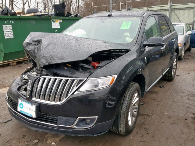 2LMDJ8JK2FBL33045 - 2015 LINCOLN MKX BLACK photo 2