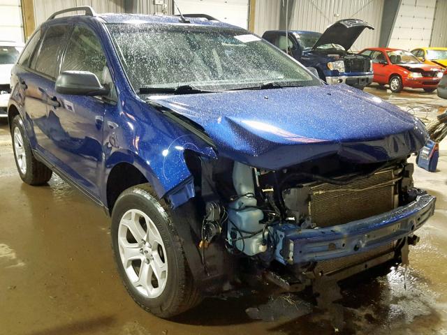 2FMDK4GC7DBA77807 - 2013 FORD EDGE SE BLUE photo 1