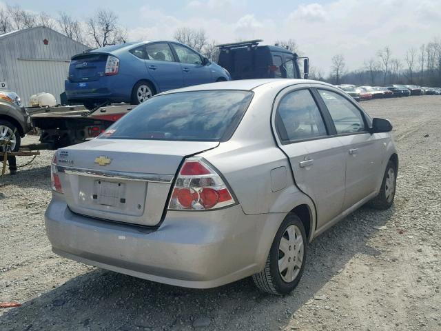 KL1TD56688B001964 - 2008 CHEVROLET AVEO BASE ვერცხლისფერი ფოტო 4