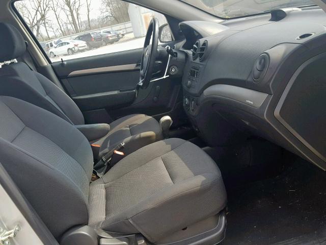 KL1TD56688B001964 - 2008 CHEVROLET AVEO BASE ვერცხლისფერი ფოტო 5