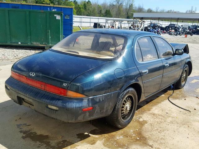 JNKAY21D7SM205027 - 1995 INFINITI J30 GREEN photo 4