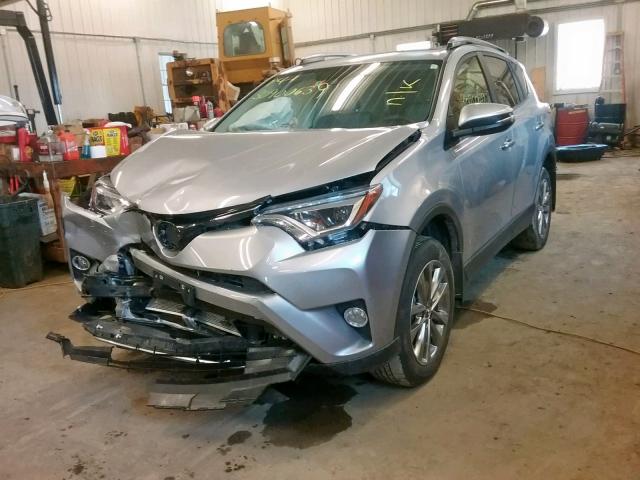 JTMDFREV4JD238615 - 2018 TOYOTA RAV4 LIMIT SILVER photo 2