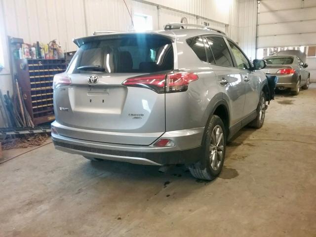 JTMDFREV4JD238615 - 2018 TOYOTA RAV4 LIMIT SILVER photo 4