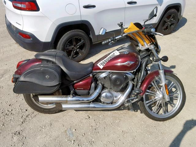 JKAVN2C11BA045477 - 2011 KAWASAKI VN900 C MAROON photo 9