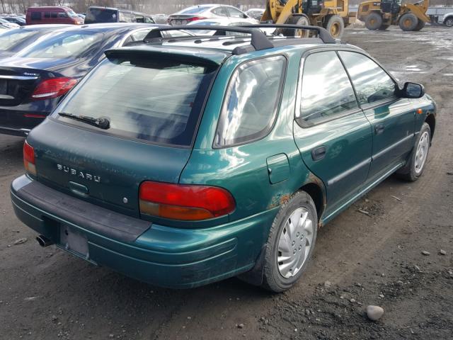 JF1GF435XWH807430 - 1998 SUBARU IMPREZA L GREEN photo 4