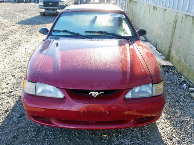 1FALP45X4VF197433 - 1997 FORD MUSTANG GT RED photo 9