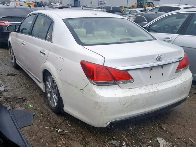 4T1BK3DB1CU457179 - 2012 TOYOTA AVALON BAS WHITE photo 3