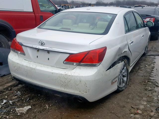 4T1BK3DB1CU457179 - 2012 TOYOTA AVALON BAS WHITE photo 4