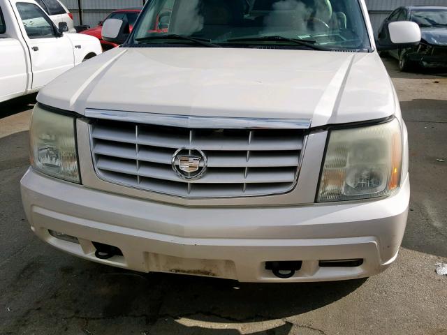 1GYEK63N03R263688 - 2003 CADILLAC ESCALADE L WHITE photo 9