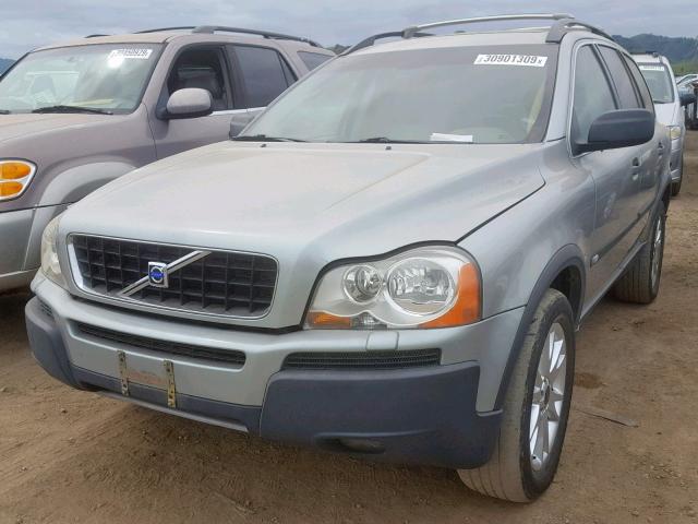 YV1CZ91H841125317 - 2004 VOLVO XC90 T6 SILVER photo 2