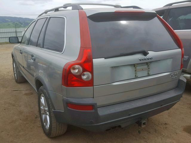 YV1CZ91H841125317 - 2004 VOLVO XC90 T6 SILVER photo 3