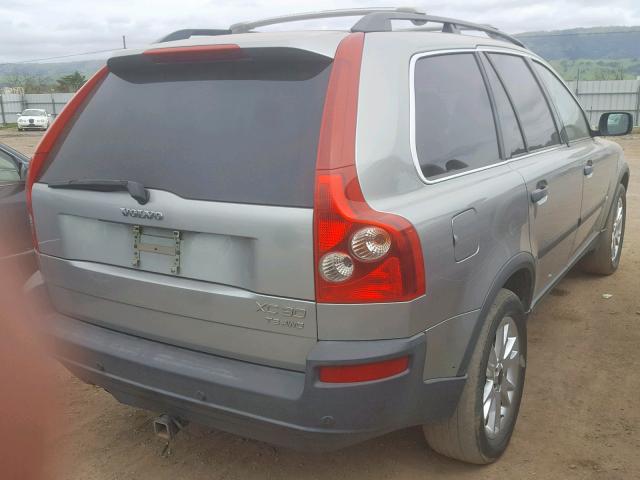 YV1CZ91H841125317 - 2004 VOLVO XC90 T6 SILVER photo 4