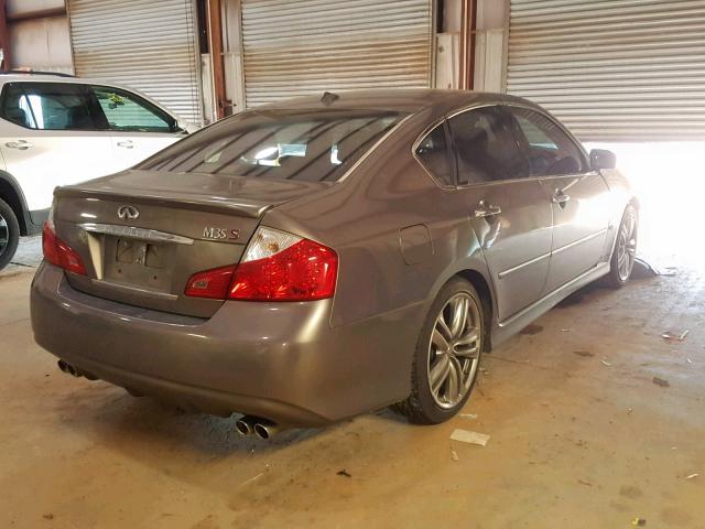 JNKAY01EX8M603113 - 2008 INFINITI M35 BASE GRAY photo 4