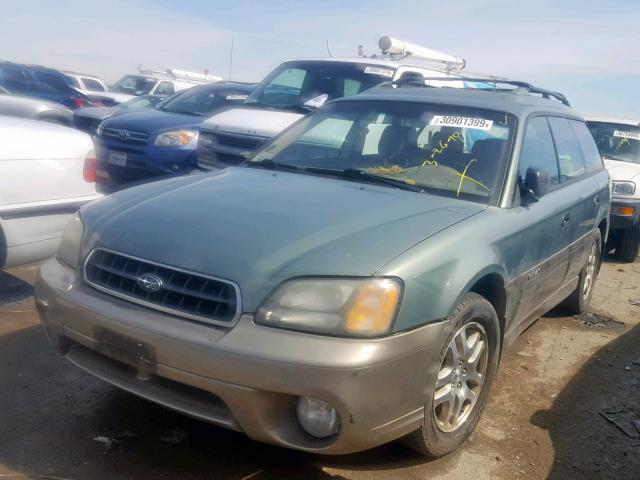 4S3BH675046621974 - 2004 SUBARU LEGACY OUT GREEN photo 2