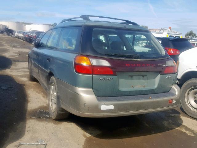 4S3BH675046621974 - 2004 SUBARU LEGACY OUT GREEN photo 3