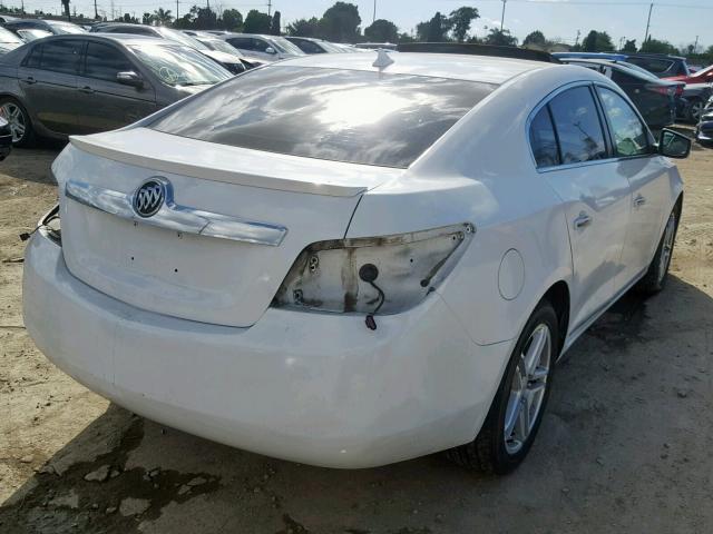 1G4GC5EC5BF291886 - 2011 BUICK LACROSSE C WHITE photo 4