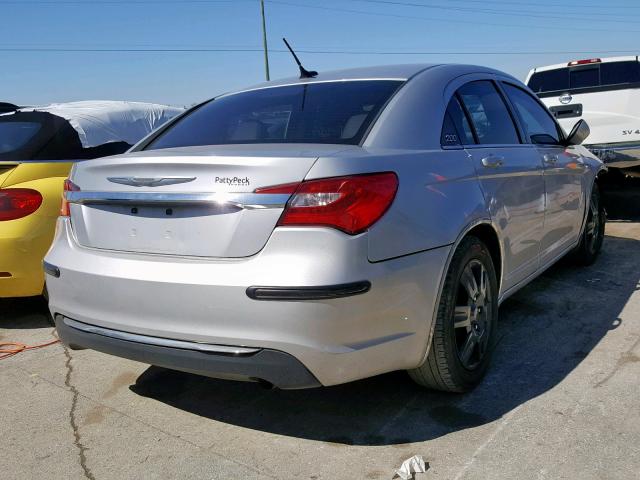 1C3CCBAB2CN319265 - 2012 CHRYSLER 200 LX SILVER photo 4