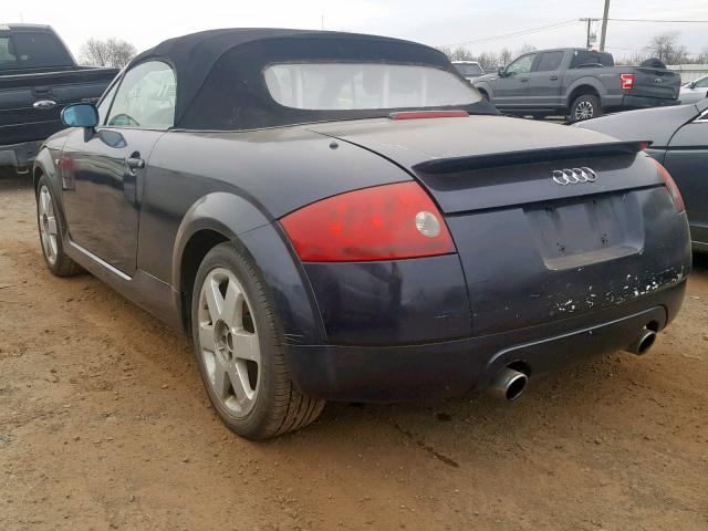 TRUUT28N821039930 - 2002 AUDI TT QUATTRO BLUE photo 3