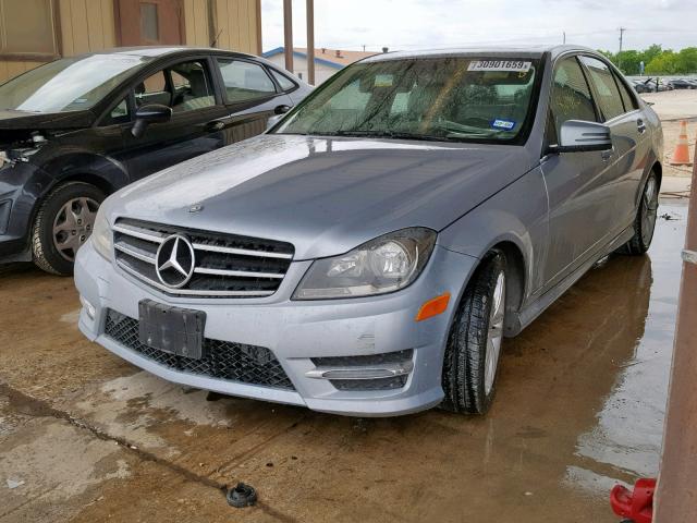 WDDGF4HB9EG222468 - 2014 MERCEDES-BENZ C 250 SILVER photo 2