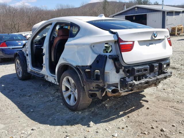 5UXFG2C52DL788226 - 2013 BMW X6 XDRIVE3 WHITE photo 3