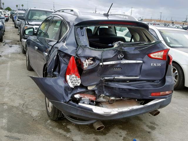 JN1AJ0HP8AM703085 - 2010 INFINITI EX35 BASE BLUE photo 3