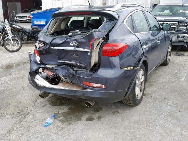 JN1AJ0HP8AM703085 - 2010 INFINITI EX35 BASE BLUE photo 4