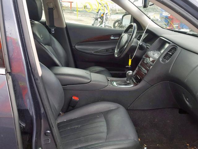 JN1AJ0HP8AM703085 - 2010 INFINITI EX35 BASE BLUE photo 5