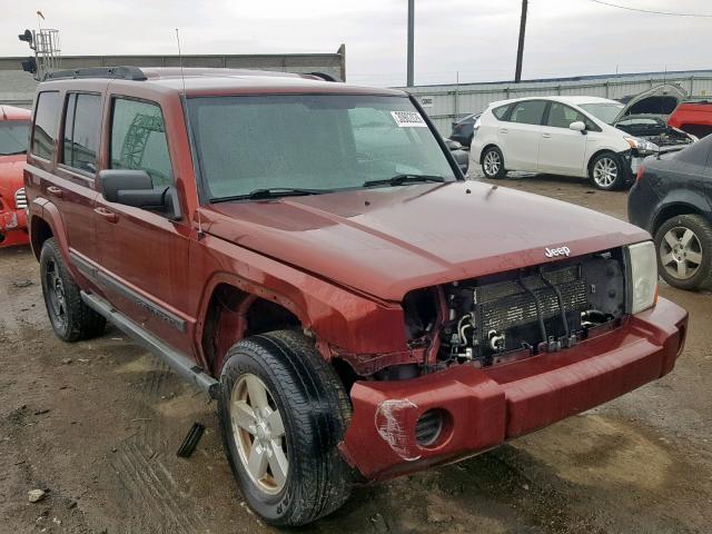 1J8HG48K47C518190 - 2007 JEEP COMMANDER RED photo 1