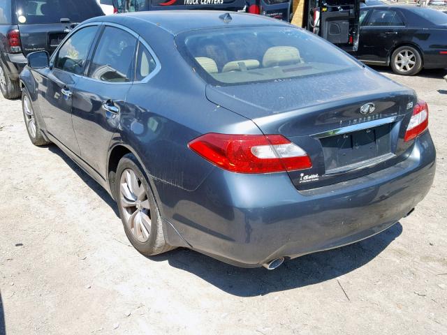 JN1BY1AP6BM321817 - 2011 INFINITI M37 BLUE photo 3