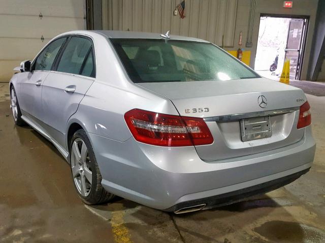 WDDHF8HB5AA233332 - 2010 MERCEDES-BENZ E 350 4MAT SILVER photo 3