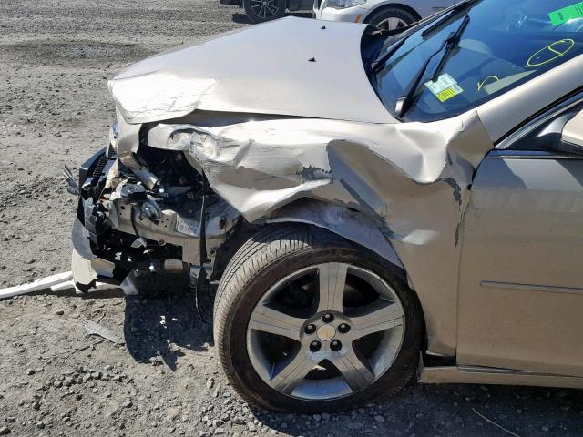 1G1ZC5E04CF187919 - 2012 CHEVROLET MALIBU 1LT ოქროსფერი ფოტო 9