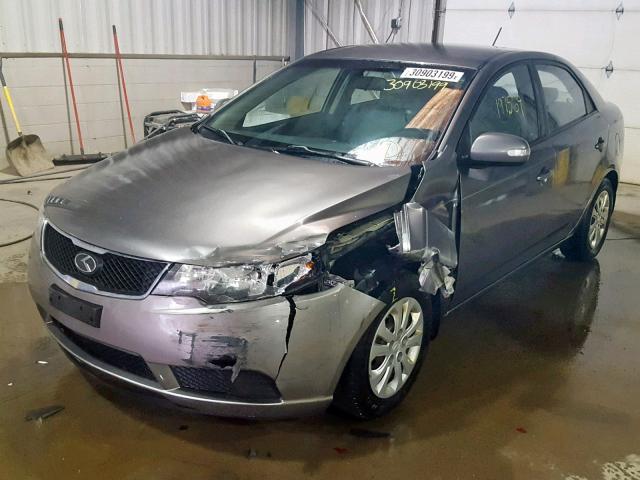 KNAFU4A24A5106362 - 2010 KIA FORTE EX GRAY photo 2