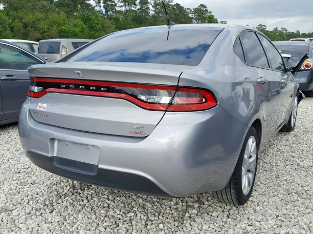 1C3CDFBB3ED719685 - 2014 DODGE DART SXT GRAY photo 4