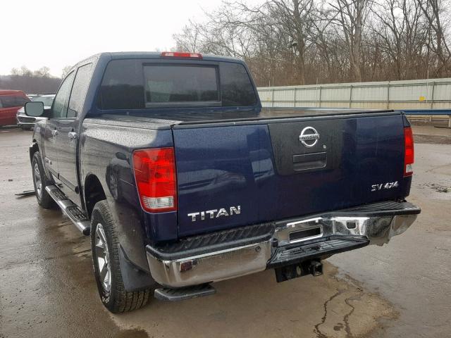 1N6AA0EC7CN314933 - 2012 NISSAN TITAN S BLUE photo 3