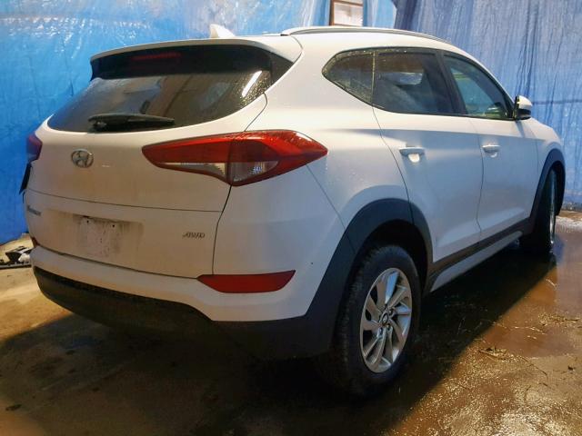 KM8J3CA43JU727234 - 2018 HYUNDAI TUCSON SEL WHITE photo 4