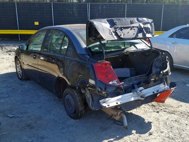 1G8AL52F53Z165501 - 2003 SATURN ION LEVEL BLACK photo 3