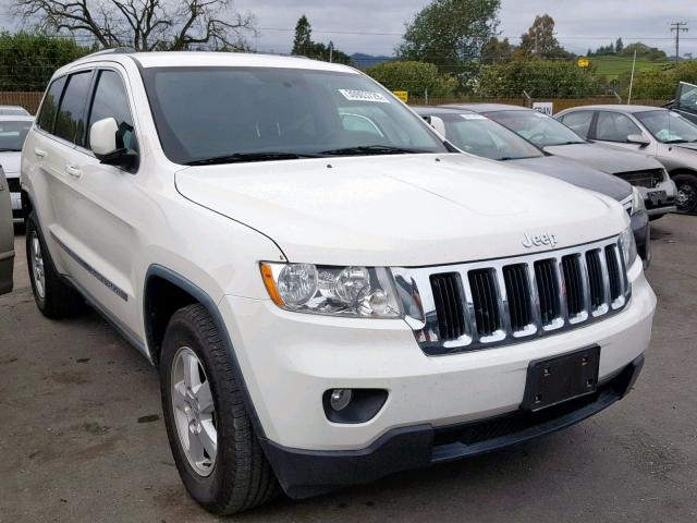 1C4RJEAGXCC115866 - 2012 JEEP GRAND CHER WHITE photo 1