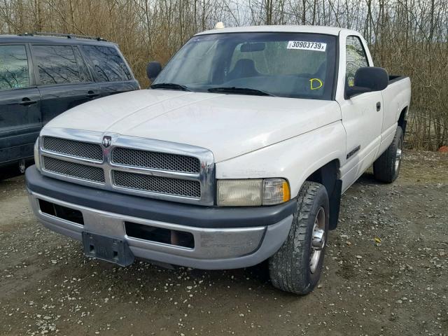 3B7KC26Z71M545760 - 2001 DODGE RAM 2500 WHITE photo 2