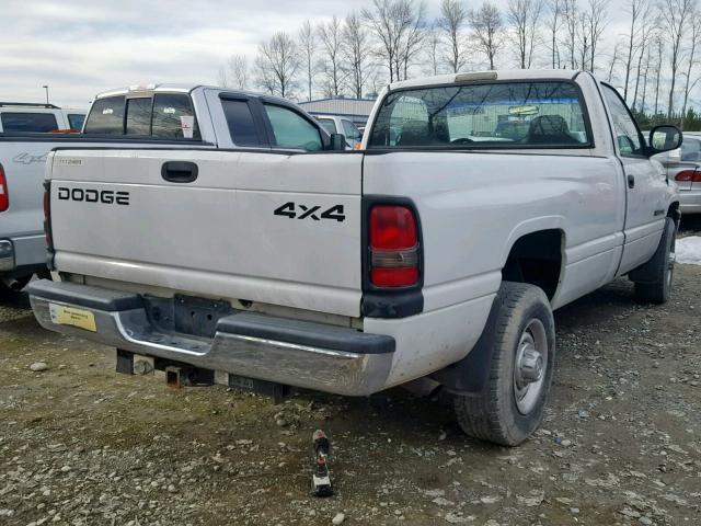 3B7KC26Z71M545760 - 2001 DODGE RAM 2500 WHITE photo 4