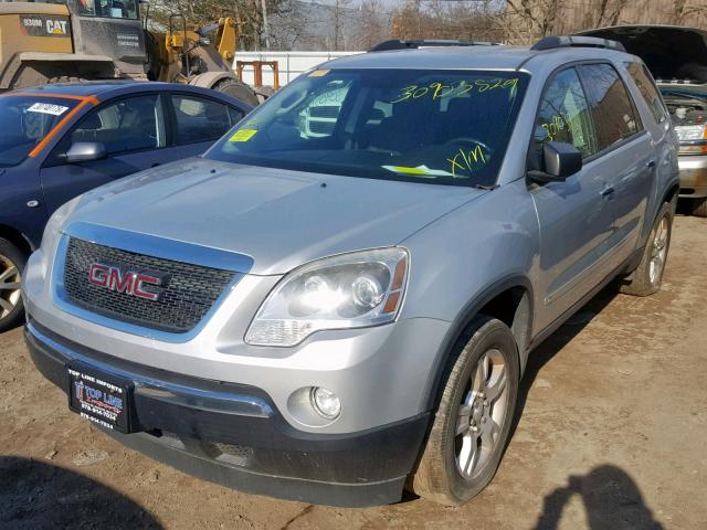 1GKLVLED8AJ111181 - 2010 GMC ACADIA SLE SILVER photo 2